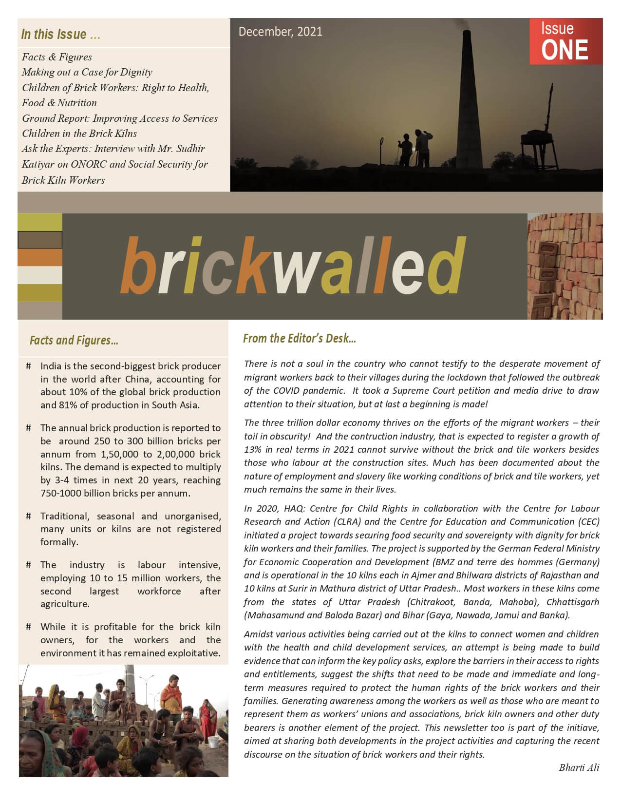 Brickwalled Newsletter Issue 1 – December 2021
