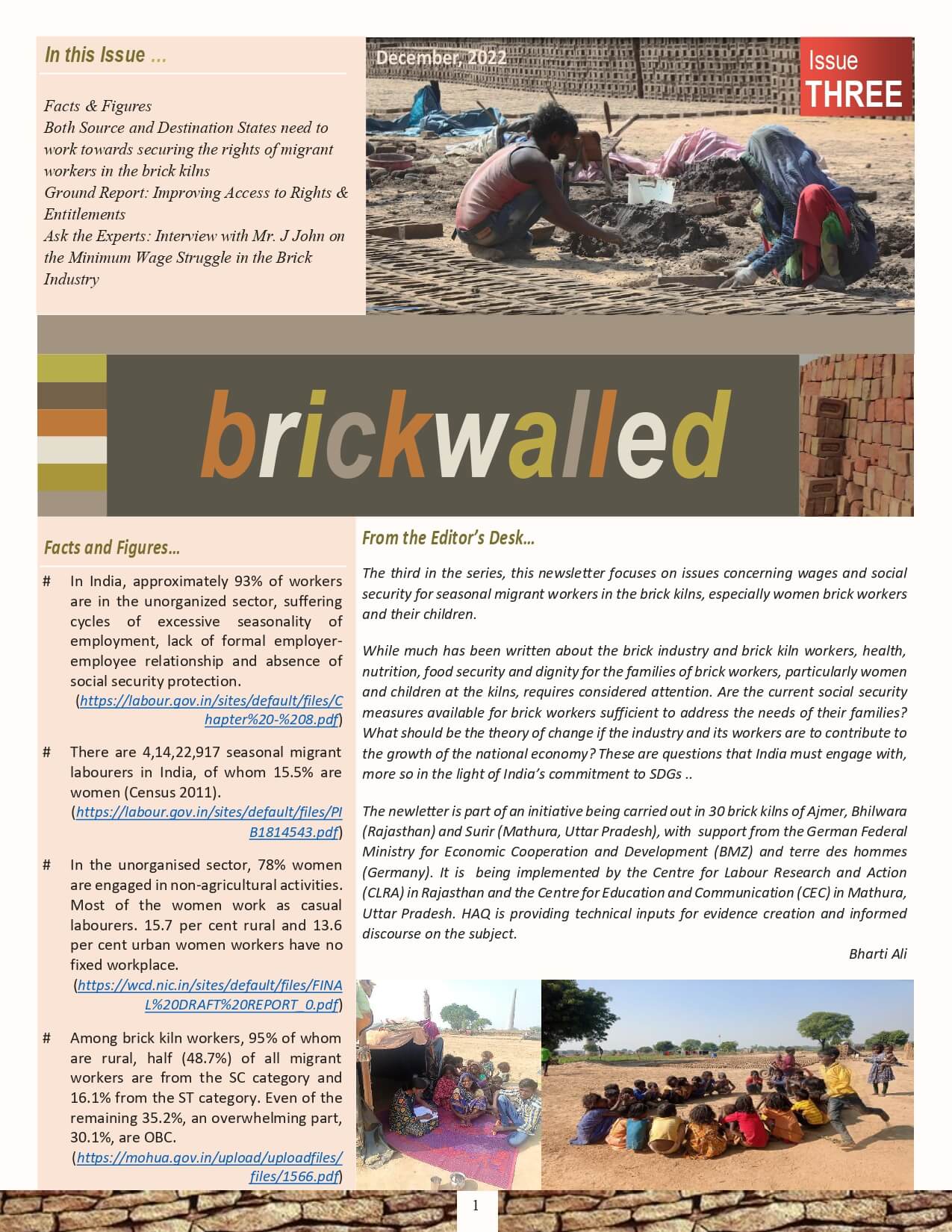 Brickwalled Newsletter Issue 3 December 2022